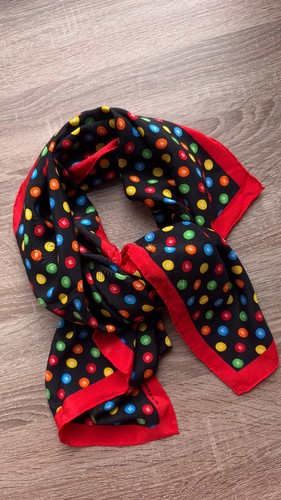 Vintage 100 silk scarf - vintage, 100%