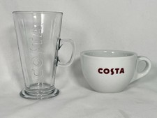 Costa Coffee Cups Latte Glass