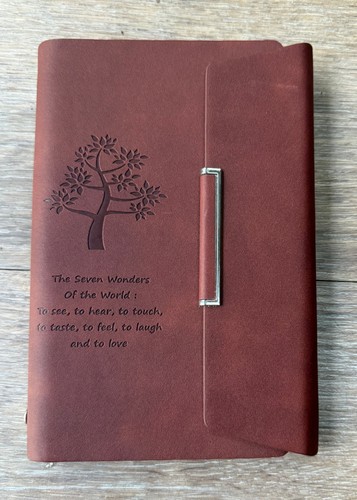 Mottled brown filofax style - mottled,