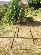 Antique 19th C French Surveyors Compass and Sighting telescope.