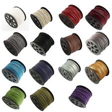 Suede Cord with Imitation Leather, Faux Suede, String, Thong 3mm x 1.5mm (J2)