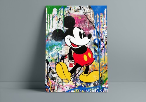 Mickey metal print - wall, art