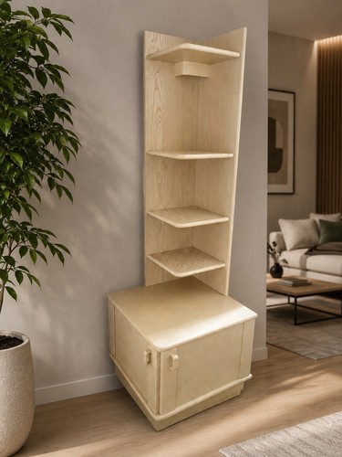 Plan corner unit beige solid - corner,