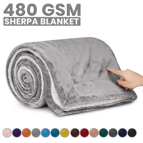 Reversible sherpa fleece - reversible,