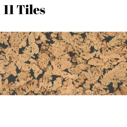 Cork wall tiles black 3mm - wall,