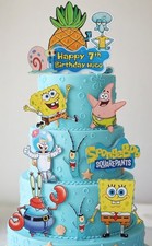 Personalised spongebob cake - personalised,