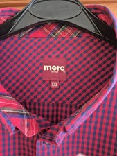 Merc XL Red Check Shirt