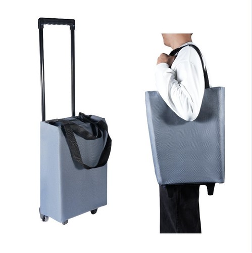 Foldable shopping trolley - foldable, on