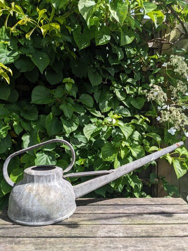 Vintage galvanized long spout - vintage,