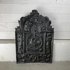 Small Antique Cast Iron Fire Back