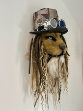 Lion Steampunk Print Vintage