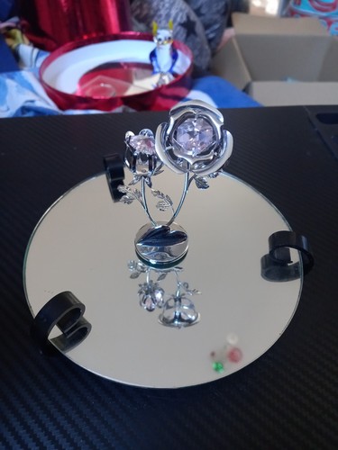 Crystocraft chrome plated rose - chrome-plated,