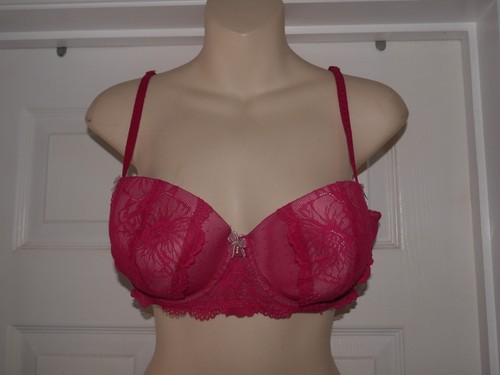 Hot pink lace - pink, 40c