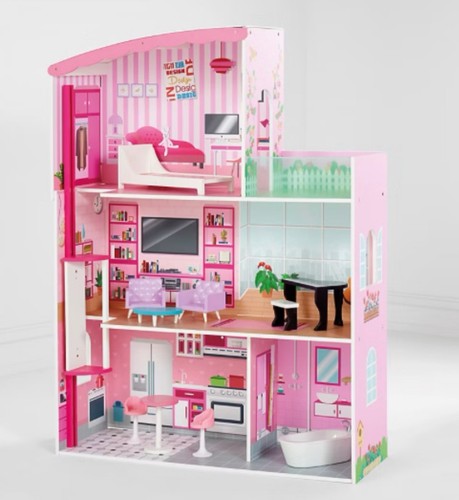 Wooden pink mansion fashion - pink,