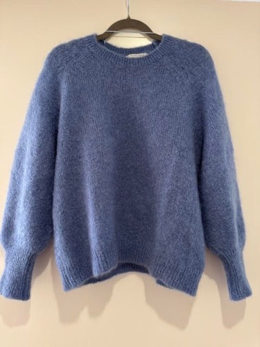 Womens blue mohair - blue, sweater