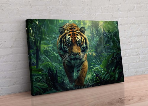 Tiger approach jungle water - tiger,