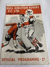 Rare - Hull KR V Salford 29/12/1951 Rugby League Programme