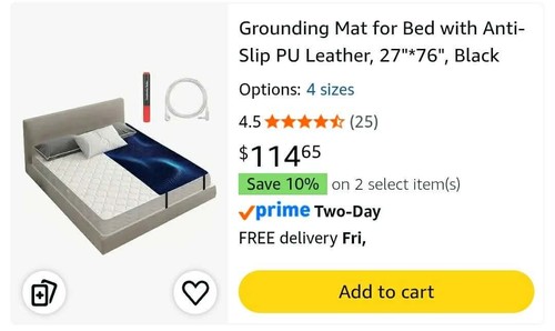 Grounding mat for bed - mat,