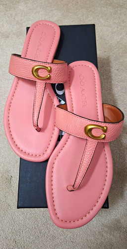 Coach jessi leather thong - jessi,