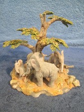 VINTAGE TUSKERS ELEPHANTS FIGURINE ~90947 Ring o' Roses -Country Artists,02,sp.B
