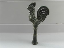 Bronze Post-Medieval Pipe Tamper in Form of Cockerel V Good Condition Definition