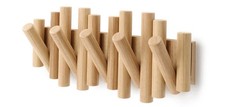 4 x Wooden Coat Hooks 5-Pack