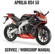 2011-2017 Aprilia RS4 50 50cc 4t 4stroke Workshop Service Manual PDF File