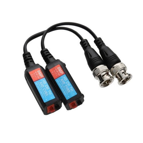 Pair video balun pigtail - hd,