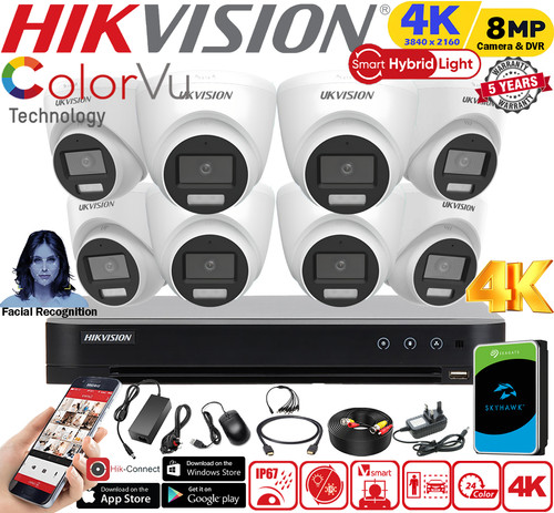 Hikvision colourvu 8mp - colourvu, cctv