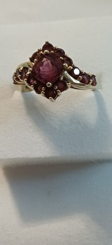 Fancy vintage ruby 9k - .,