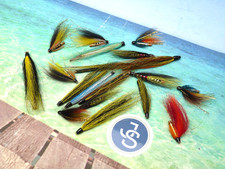 19 salmon tube flies 1.5 to 3"