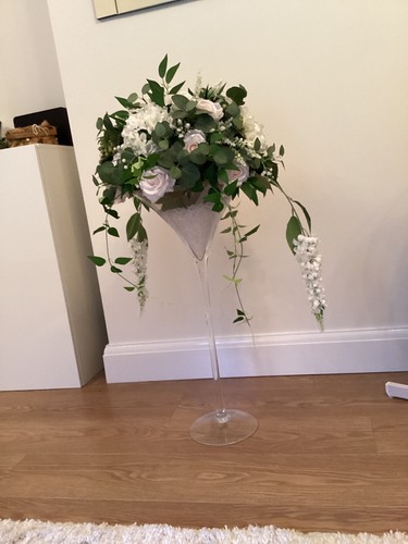 Large martini glass flower - large,