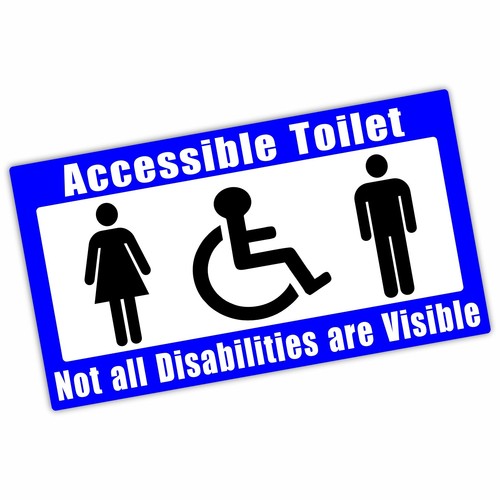 Sign accessible toilet - x,