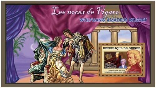Guinea 2006 mnh w a - , w.a.mozart