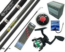 COMPLETE STARTER BEGINNER FISHING KIT SET & 10' ROD REEL LINE FLOATS HOOKS SHOT