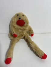 RARE Gordon the Gopher Hand Puppet Soft Plush Toy Vtg Handmade Phillip Schofield