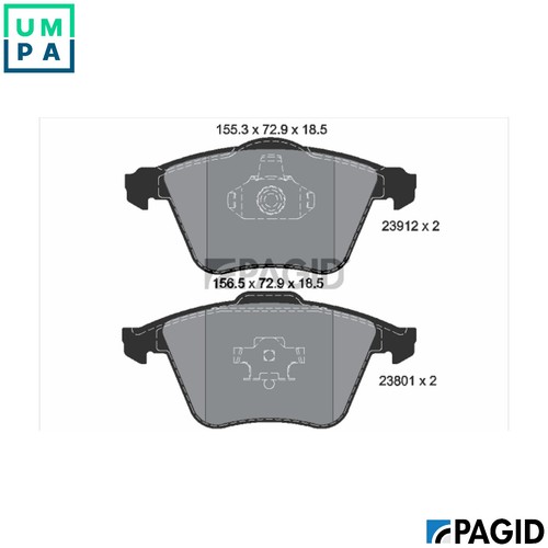 Brake pad set disc - disc,