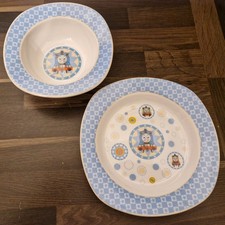 COALPORT THOMAS THE TANK ENGINE BOWL AND PLATE 60th YEAR ANNIVERSARY