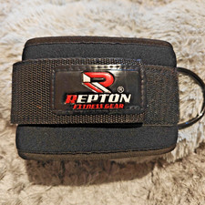 Repton Fitness Gear Ankle Strap with D-Ring Cable Attachment | Padded Adjustable