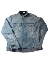 Replay Men's Denim Jacket Light Blue Cotton Size Large MV875000M3DF604 RRP £180