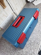 Keter 450mm(W) x 180mm(L) x 200mm(H) Blue & Red Plastic Storage Box With Tray