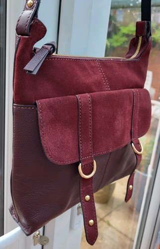 Next burgundy genuine leather - burgundy,
