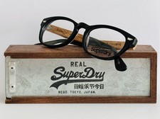 New Superdry Depp 104 Glasses Frame Black/Bamboo, Very Rare, size 51-20-145