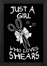 Hairdresser Job Gift Framed Wall Art Poster Canvas Print Picture