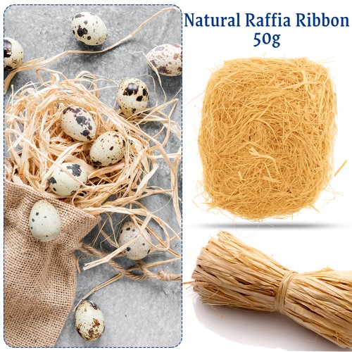 Rustic raffia ribbon - ribbon, 50g