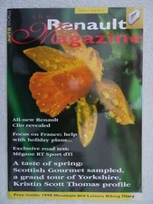 Renault Magazine Issue 142 1998: Megane RT Sport dTi,Grand Espace,Concept Car Zo