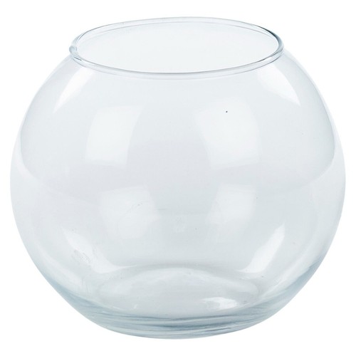 Clear recycled glass fish - clear,