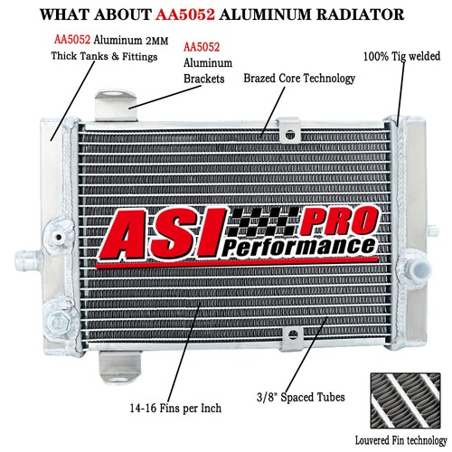 Upgraded aluminium radiator - aluminium,