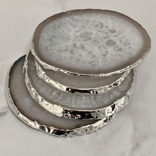Natural white agate - natural,