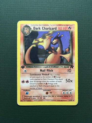 Pokemon tcg dark charizard - tcg,